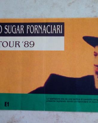 Ticket concerto Zucchero Sugar Fornaciari tour 89