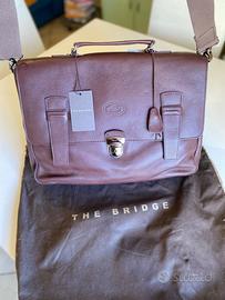 THE BRIDGE CARTELLA CUOIO MARRONE DA UOMO