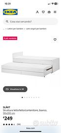 Letto singolo con letto extra contenitore