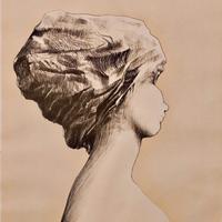 Augusto Murer - Donna di profilo - fotolitografia