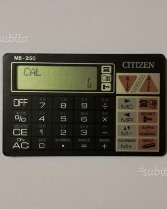 Citizen MB-250 calcolatrice data bank calculator