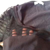 Sottogiacca elegante RossoPorpora pizzo tg S nuova