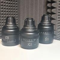 KIT Sony CineAlta PL 20mm, 25mm, 135mm T2 + case