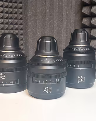 KIT Sony CineAlta PL 20mm, 25mm, 135mm T2 + case