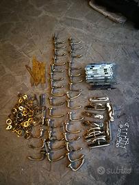 Lotto di maniglie e serrature in ottone