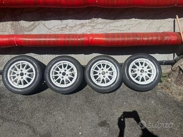 Cerchi 14" (4x108) + Semislick Yokohama Advan A052