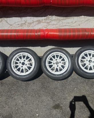 Cerchi 14" (4x108) + Semislick Yokohama Advan A052