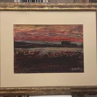 Quadro paesaggio astratto