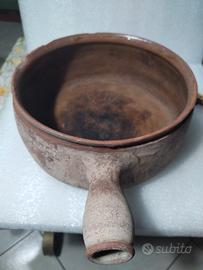 ANTICA PENTOLA IN TERRACOTTA RUSTICA 