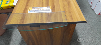 Mensola in cristallo con supporti