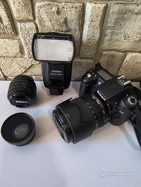 Nikon D90 Reflex con accessori 