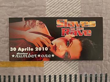 Coppia di flyer / volantini Slaves To The Rave N1