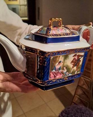 Meissen dell' 800 - Porcellana smaltata con oro