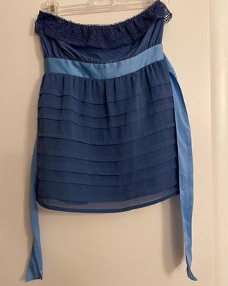 Top intimissimi azzurro tg S