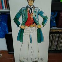 Pratt Corto Maltese Quadro, Legno, Multicolore, 50