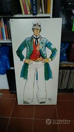 Pratt Corto Maltese Quadro, Legno, Multicolore, 50