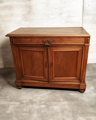 Antica credenza in noce con piano in marmo