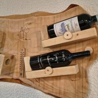 porta bottiglie in legno