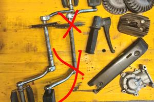 componenti di ciao, ape, vespa, scooter piaggio