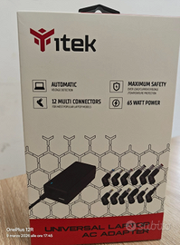 ALIMENTATORE UNIVERSALE ITEK PER NOTEBOOK 12conn.