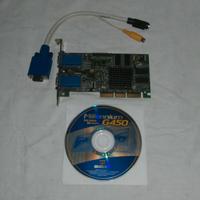 scheda video matrox agp 32 mb dual head g450