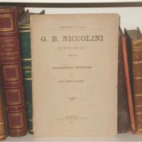 libro antico ottocentina g b niccolini e critici