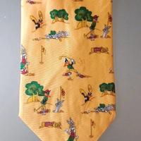 Looney Tunes Cravatta pura seta Bugs Bunny e Duffy