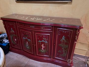 Comò, tavole con sedie e arredo ufficio. Anc