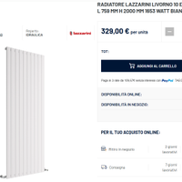 Radiatore acciaio 10 elementi - Nuovo -