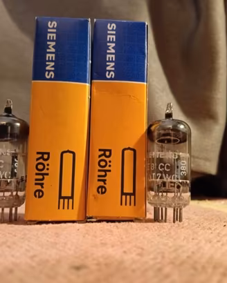 Siemens Valvole abbinate E81CC vintage nos