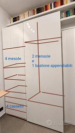 Armadio IKEA  2 ante - capiente e accessoriato
