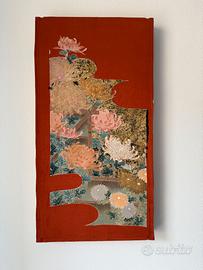 quadro tessuto giapponese opera d’arte