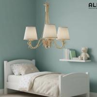 Lampadario classico in ferro battuto 3 luci e14