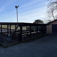 Tettoia in legno 60 m quadri