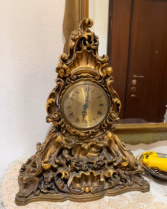 Orologio da tavolo vintage stile Rococò