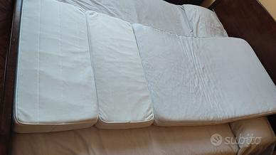 Lettino in ferro IKEA con doghe; allungabile e com