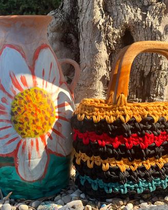 Borsa uncinetto von manici