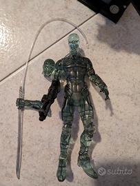 Metal Gear Figure Ninja Gray Fox mimetica ottica 