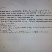 Canne da pesca per traina costiera e drifting