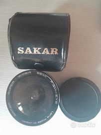 obiettivo fotografico vintage sakar fish eye
