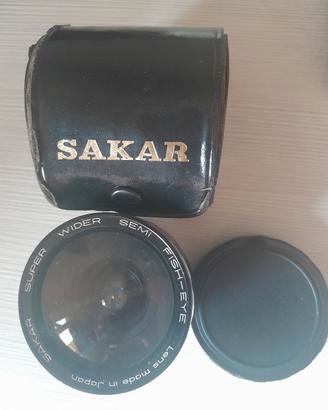 obiettivo fotografico vintage sakar fish eye