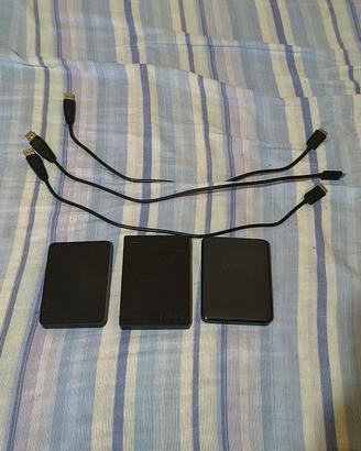 blocco 3 hard disk esterni 5 TB
