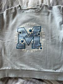 Felpa azzurra bambina