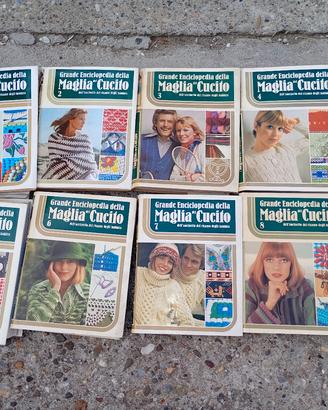 grande enciclopedia maglia del cucito,vintage