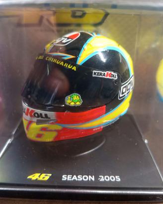 Casco Valentino Scala 1:5 Rossi Season 2005 Nuovo