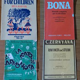 Lotto libri studio pianoforte e solfeggio