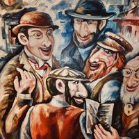 dipinto originale Leonid Afremov vintage 