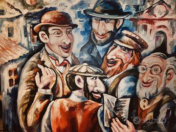 dipinto originale Leonid Afremov vintage 