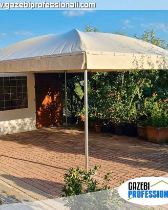 Gazebo pesante 3x3 giardino PVC 650 impermeabile