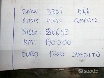 Motore bmw 2.0 benzina 6 cilindri tipo 206s3